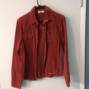 Corduroy button up shirt